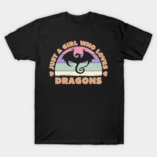 Just a Girl Who Loves Dragons T-Shirt